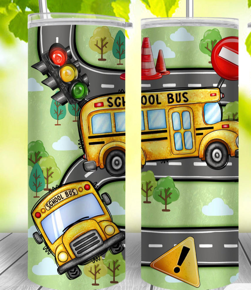 20 Oz Stainless Steel Bus Driver Tumbler Gift, Bus Driver Tumbler, Bus Driver Appreciation, School Gifts