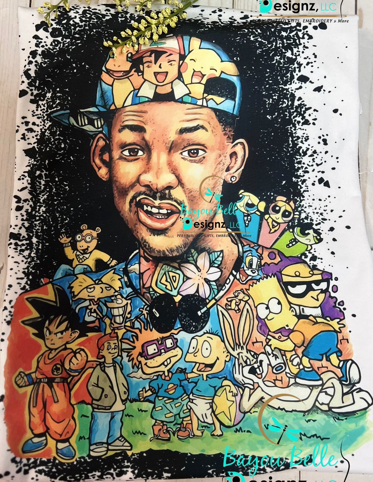 Fresh Prince - 90s cartoon tumbler 1