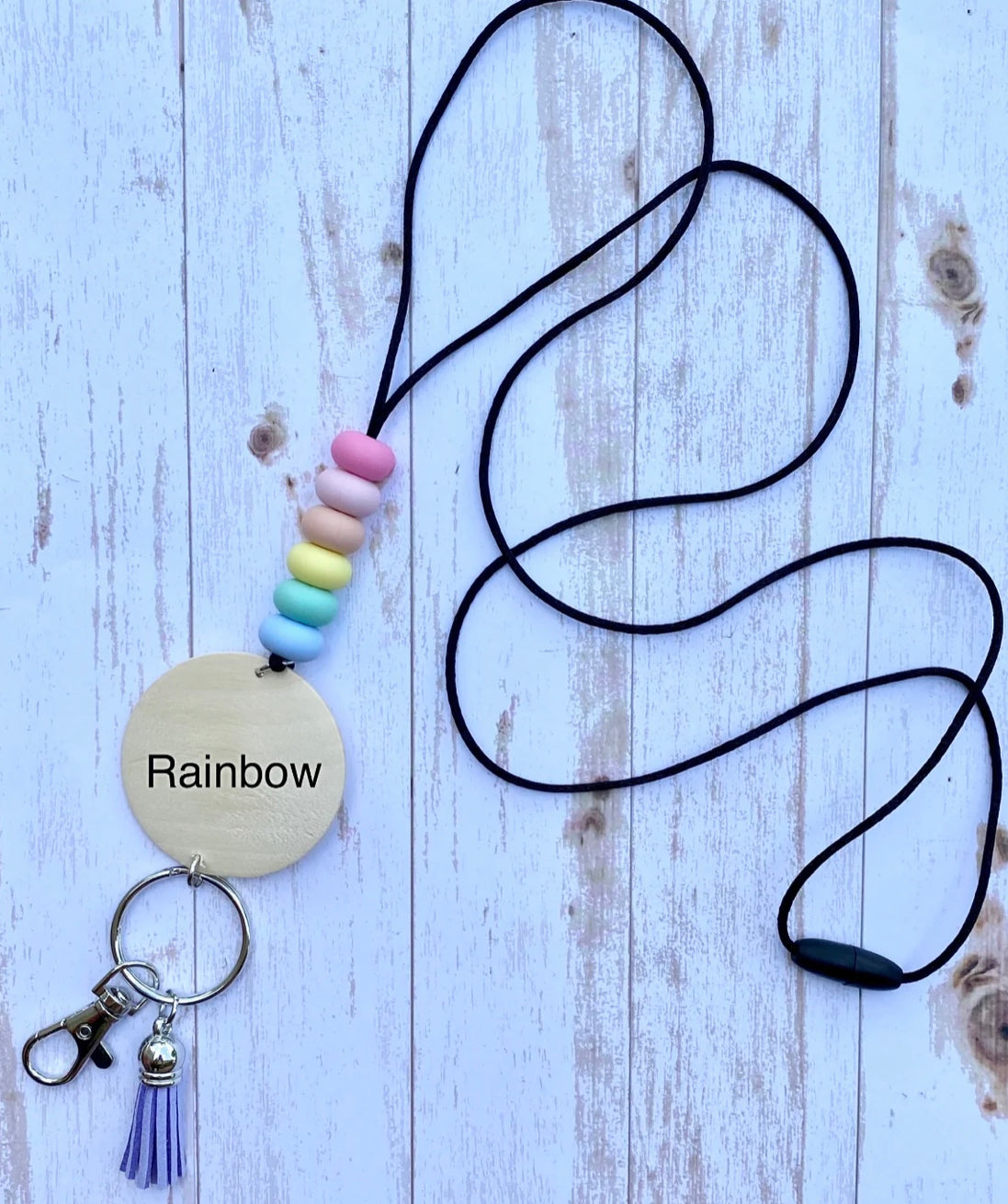 Personalized Beaded Lanyard- Custom Teacher Appreciation Gift
