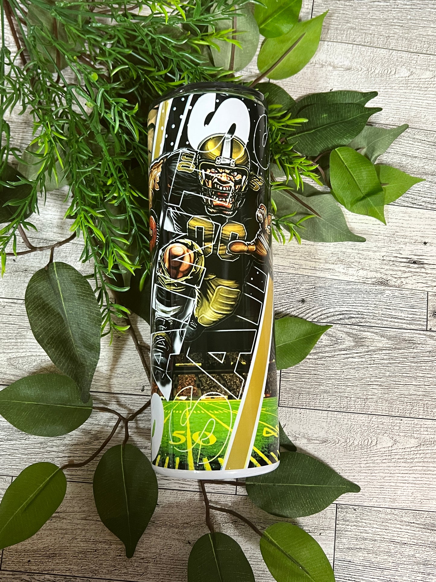 Saints Tumbler, 20 Oz Skinny Tumbler, Who Dat Skinny Tumbler