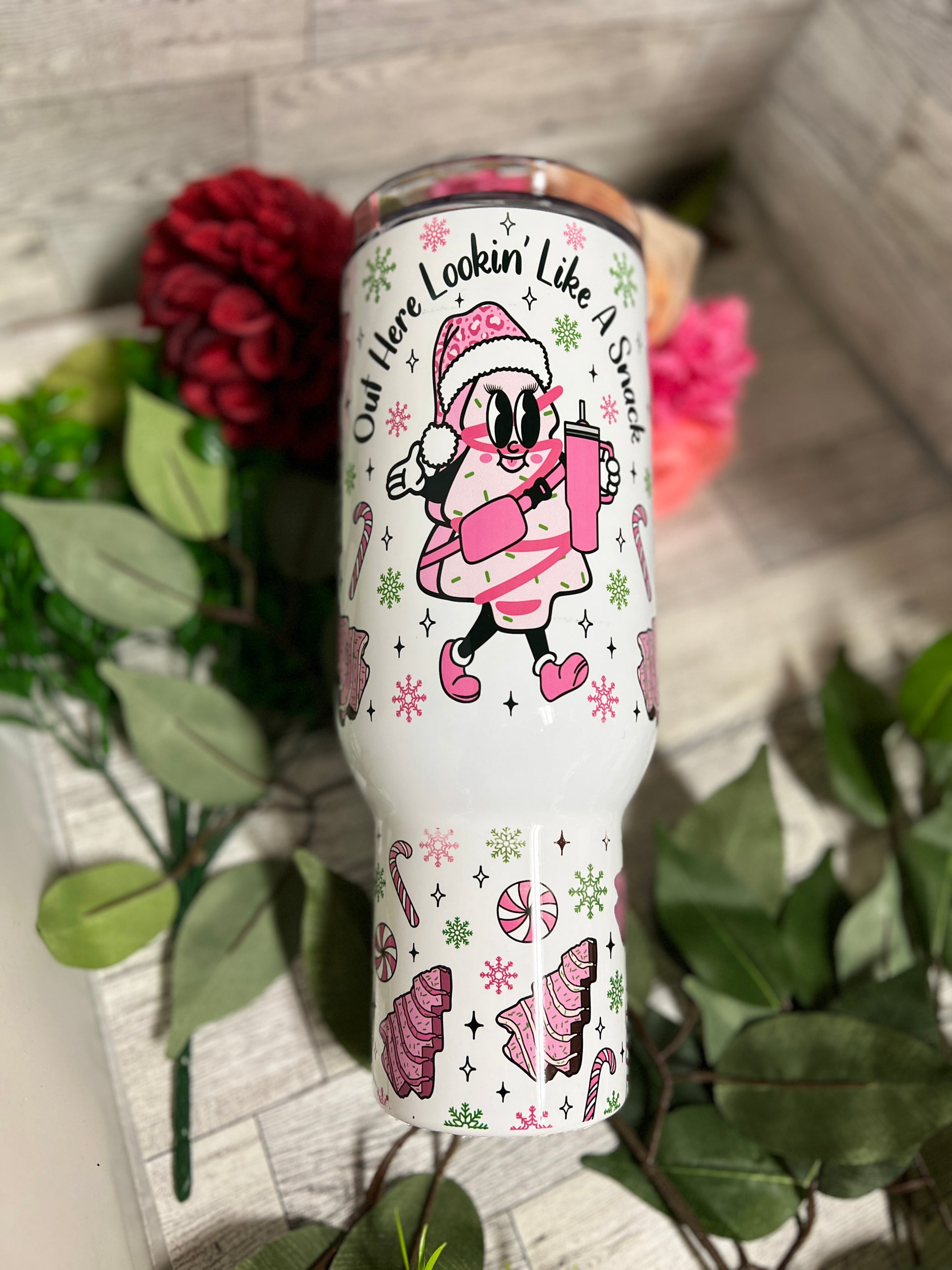 Simply Southern Pink Flower 40oz Tumbler