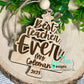 Personalized Teacher Name Engraved Ornaments