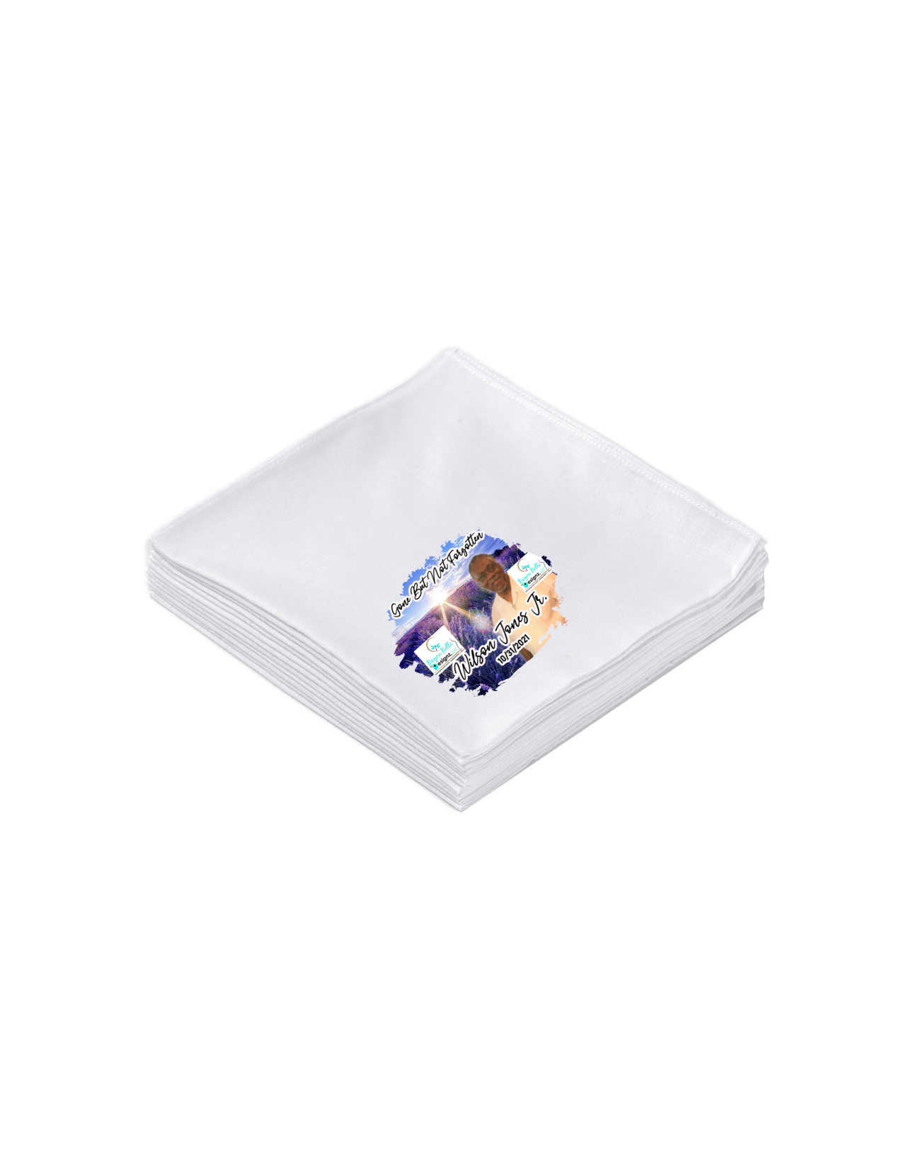 Memorial Handkerchief- SOLD BY DOZEN