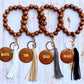 Wooden Wristlet Keychain